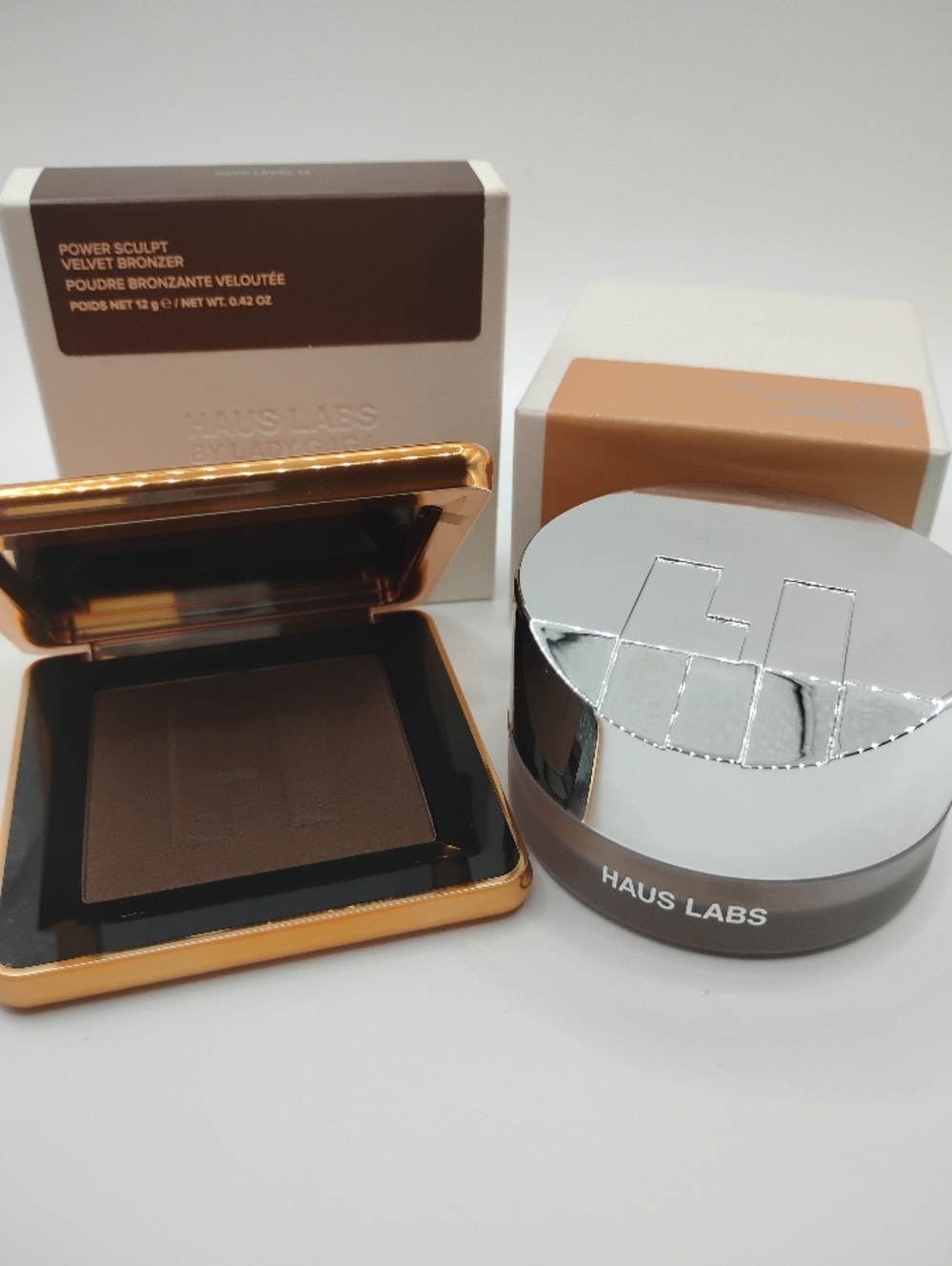 Haus Labs By Lady Gaga Velvet Bronzer & Haus Labs Loose Setting Powder Bundle